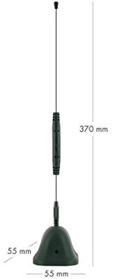 Schwaiger ANT04DTA 031 Actieve DVB-T/T2 staafantenne Binnen Versterking: 22 dB Zwart