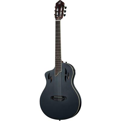 Ortega RTPSTD-SBK-L TourPlayer Series Standard Satin Black Finish linkshandige elektrisch-akoestische klassieke gitaar met tas
