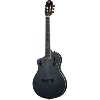 Ortega RTPSTD-SBK-L TourPlayer Series Standard Satin Black Finish linkshandige elektrisch-akoestische klassieke gitaar met tas - thumbnail