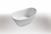 Wiesbaden Trapeze vrijstaand acryl ligbad 150 x 72 + waste wit - thumbnail