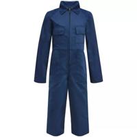 vidaXL Kinderoverall met mouwen maat 134/140 blauw - thumbnail