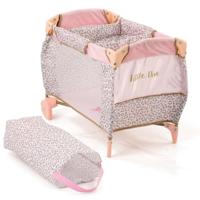 Basic Little diva opvouwbare poppenbedje 41x28x12 cm roze/goud - thumbnail