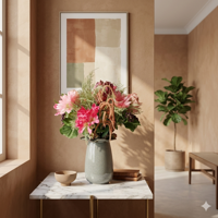 Kunstboeket Seydy Singapore 40 cm - thumbnail