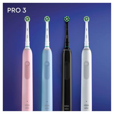 Oral-B Pro 3 - 3900 - Zwarte Elektrische Tandenborstel Ontworpen Door Braun Oral-B Pro 3 - 3900 - Zwarte Elektrische Tandenborstel Ontworpen Door Braun