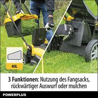 Powerplus POWXG6251 grasmaaier Duwgrasmaaier Zwart, Geel AC - thumbnail