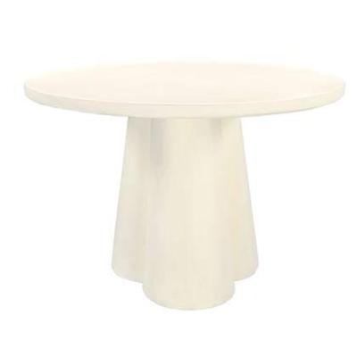 Sohome Ronde Eettafel 'Scottie' Beton, 130cm, kleur Crème Sohome Ronde Eettafel 'Scottie' Beton, 130cm, kleur Crème