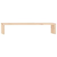 VidaXL Monitorstandaard 50x27x10 cm massief grenenhout - thumbnail