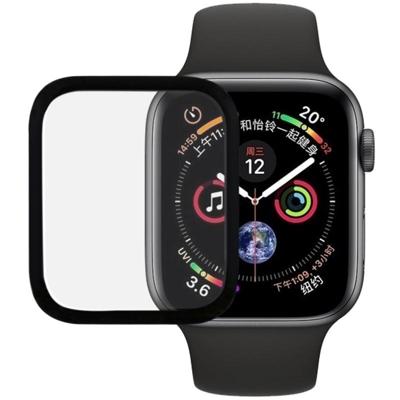 9H 3D volledig scherm getemperd glas Film voor Apple Watch serie 4 40mm (zwart)
