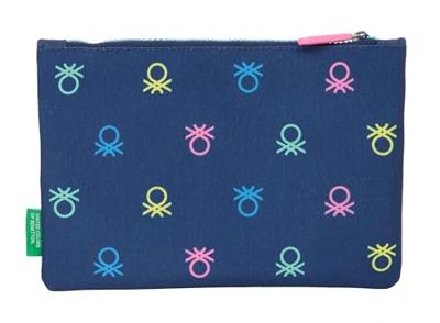 Schoolpennenzak Benetton Cool Marineblauw 23 x 16 x 3 cm Schoolpennenzak Benetton Cool Marineblauw 23 x 16 x 3 cm