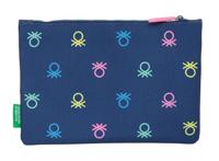 Schoolpennenzak Benetton Cool Marineblauw 23 x 16 x 3 cm - thumbnail