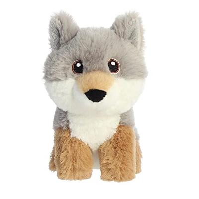Eco Nation Pluchen knuffel - mini - wolf - 13 cm