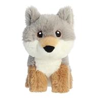 Eco Nation Pluchen knuffel - mini - wolf - 13 cm - thumbnail