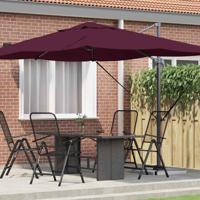 VidaXL Parasol bordeaux rood 351 x 250 x 260 cm polyester en aluminium - thumbnail