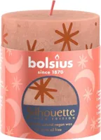 Bolsius Stompkaars Rustic Silhouette Caramel - 8cm - thumbnail