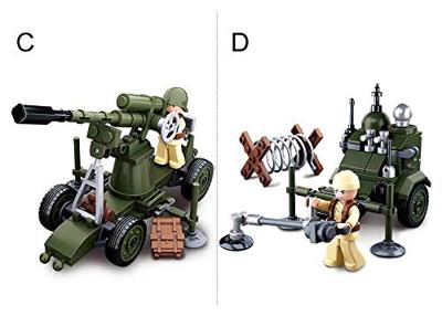 Sluban Wwii 4 into 1 display (m38-b0678)