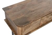 Wandtafel DKD Home Decor Natuurlijk Zwart Metaal Mangohout - thumbnail