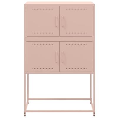 Dressoir 68,5x38,5x107 cm staal roze