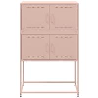 Dressoir 68,5x38,5x107 cm staal roze - thumbnail