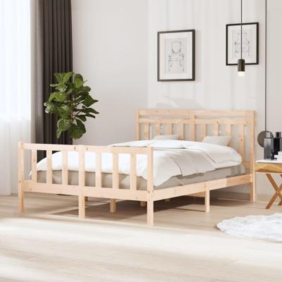 Bedframe massief hout 150x200 cm