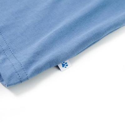 Kindershirt 128 middenblauw Kindershirt 128 middenblauw