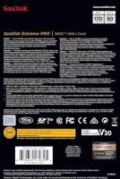 Sandisk SDXC geheugenkaart - 128GB - ExtremePro - U3 - thumbnail