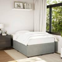 Bedframe zonder matras 120x190 cm fluweel lichtgrijs - thumbnail