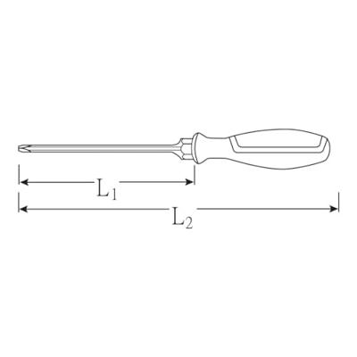 Stahlwille 4631 PH 2 KREUZSCHLITZSCHRAUBENDREHER MIT DRALL-GRIFF 46313002 Kruiskop schroevendraaier 2