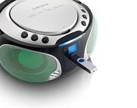 Lenco scd-550 draagbare radio/cd speler zilver - thumbnail