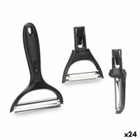 Set schilmesjes Kinvara Metaal Roestvrij staal Polypropyleen ABS 14,5 x 22 x 2,5 cm Verwisselbare koppen 3 Onderdelen (24 Stuks) - thumbnail