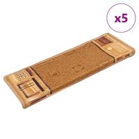 VidaXL Trapmatten zelfklevend 5 st 65x21x4 cm beige - thumbnail