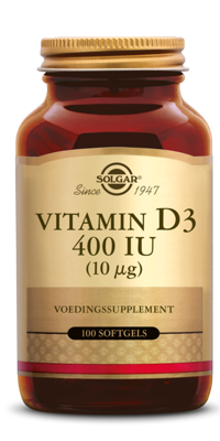 Solgar Vitamine D-3 400 IU Softgels Solgar Vitamine D-3 400 IU Softgels