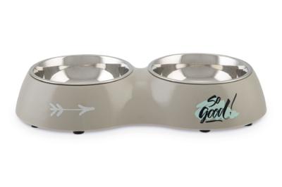 Hondenvoerbak So Good grijs 42 cm
