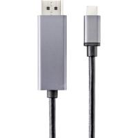 Renkforce DisplayPort AV aansluitkabel [1x DisplayPort-stekker - 1x USB-C™ stekker] 1,00 m zwart - thumbnail