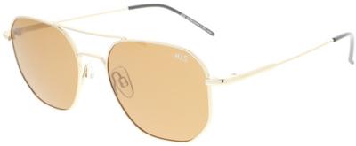 H.I.S zonnebril gepolariseerd heren piloot cat. 3. wit/oranje H.I.S zonnebril gepolariseerd heren piloot cat. 3. wit/oranje