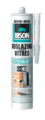 Bison Beglazingskit Bruin Crt 290Ml*12 Nlfr - 1491525 - 1491525
