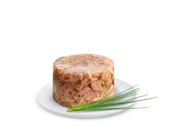 GimDog Pure Delight tonijn en rund - Eiwitrijke hondensnack, met malse vis in heerlijke gelei - 12 blikken (12 x 85 g)