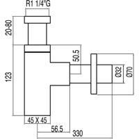 Complementos Design shiphon telescopisch 13463420 Tres - thumbnail