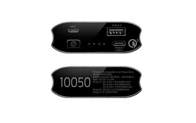 A10050QC - Mobiele oplader - 10500 mAh - Quick Charge 3.0 - 2 uitgangsaansluitingen (USB, USB-C) - titanium A10050QC - Mobiele oplader - 10500 mAh - Quick Charge 3.0 - 2 uitgangsaansluitingen (USB, USB-C) - titanium