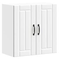 Keukenwandkast Lucca bewerkt hout wit - thumbnail