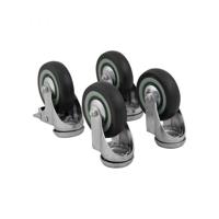 Wiel voor aluminium kist, set 4 stuks - thumbnail
