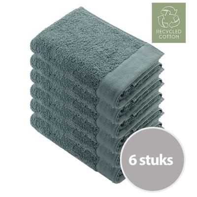 Walra Remade Cotton Handdoek 60 x 110 cm 550 gram Jade - 6 stuks Walra Remade Cotton Handdoek 60 x 110 cm 550 gram Jade - 6 stuks