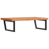 Badkamer wandschap staal en massief beukenhout - thumbnail