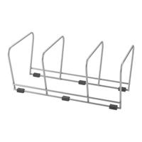 Metaltex Bordenhouder 3 Vakken 16x30x14 cm Zilver - thumbnail