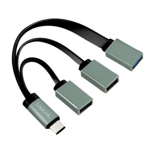 LogiLink UA0315 USB 3.0 (3.1 Gen 1) Type-C 5000Mbit/s naar 3x USB A