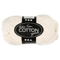 Creativ Company Katoengaren, off-white, 50gr, 170m - thumbnail