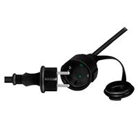 LogiLink LPS102 Outdoor Power Verlengkabel voor buiten (geaarde contact), 5 m, zwart - thumbnail