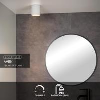 Lucide AVEN - Plafondspot Badkamer - Ø 9 cm - 1xGU10 - IP65 - Wit - thumbnail