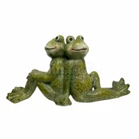 Tuinbeeld Kikker Back to Back 26cm - thumbnail