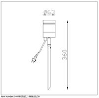 Lucide ARNE-LED - Tuinspot - Ø 6,3 cm - LED - GU10 - 1x5W 2700K - IP44 - Zwart - thumbnail