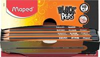 Maped potlood Black'Peps HB, zonder gum, kartonnen displaydoos van 100 stuks - thumbnail